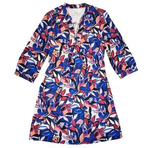 J Crew Butterfly Dress Womens XS Midi Career Wedding Guest Party Summer Cocktail